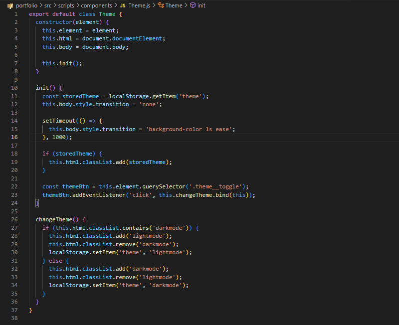 Code des scripts